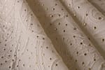 Tissu Blanc en Laine, Polyester, Soie pour vêtements