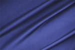 Tissu Satinette de coton stretch Bleu saphir en Coton, Stretch pour vêtements