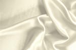 Milk White Silk Crêpe Satin fabric for dressmaking