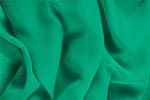 Green Green Silk Georgette fabric for dressmaking