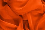 Tessuto Chiffon Arancione Corallo in Seta per abbigliamento