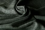 Green Silk, Wool Hopsack fabric for dressmaking