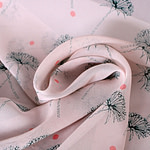 Tissu Couture Georgette Rose en Soie ST000243