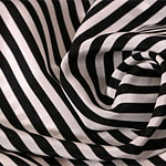 Black, White Silk Polka Dot Fabric - Crepe Se Riga Omnibus 101801