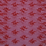 Red Polyester Sequins Apparel Fabric TC000520