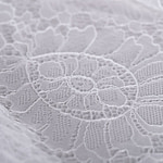 Double scalloped white chantilly lace | new tess bridal fabrics