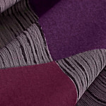 Fuxia, Gray Wool-blend coating Fabric