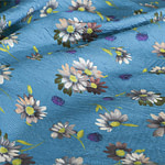 Tissu Couture Bleu en Polyester, Soie ST000072