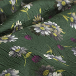Tissu Couture Vert en Polyester, Soie ST000073