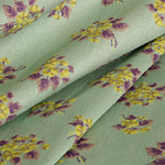 Tissu Bouquet Cloqué ----01 Jaune, Multicolor, Vert