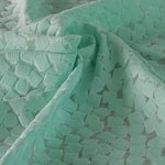Tessuto Verde in Cotone, Poliestere, Seta per abbigliamento