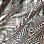 Glen plaid woolen fabric for dressmaking | newtess