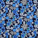 Tissu Rasetto Stampato 003 Beige, Blanc, Bleu, Multicolor en Coton