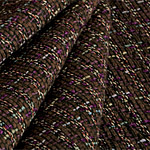 Tissu Intreccio 001 Marron, Multicolor, Noir, Violet
