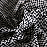 Tessuto Bianco, Nero in Lana per Abbigliamento TC000718