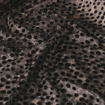 Tissu Noir en Polyester, Viscose pour vêtements