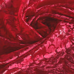 Tissu Rouge en Polyester pour vêtements