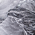 Tessuto Paillettes Argento in Poliestere per abbigliamento