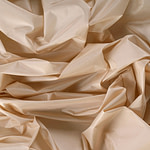 Biscuit beige silk taffeta fabric | new tess