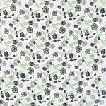 Black, Green, White Linen Linen Canvas fabric for dressmaking