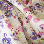 Fuxia, Purple Silk, Viscose fabric for dressmaking