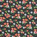 Tissu Couture Noir, Orange, Vert en Laine, Polyester ST000226