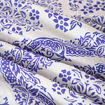 Tissu Beige, Bleu, Violet en Coton pour vêtements
