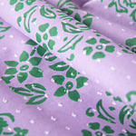 Tessuto Verde, Viola in Cotone per abbigliamento