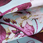 Blue, Fuxia Silk Habutai fabric for dressmaking