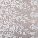 White Cotton, Polyester Apparel Fabric TC000790