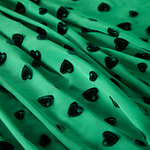 Tessuto Verde in Poliestere, Viscosa per Abbigliamento TC000810