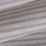 Tissu Couture Chambray Beige, Blanc en Lin TC000984