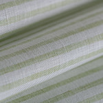 Tessuto Chambray Bianco, Verde in Lino per abbigliamento