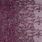 Tessuto Nero, Rosso, Viola in Poliestere per Abbigliamento UN001203