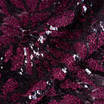Tessuto Nero, Rosso, Viola in Poliestere per Abbigliamento UN001203