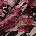 Tissu Rose en Polyester pour vêtements