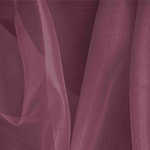 Tessuto Organza Rosso Bacca in Seta per Abbigliamento UN000589