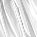 White silk duchesse satin fabric for dressmaking