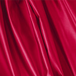 Tessuto Duchesse Rosso Rubino in Seta per abbigliamento
