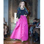 Silk taffeta long skirt by Sartoria Angela