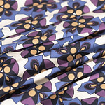 Tissu Couture Beige, Bleu, Violet en Polyester, Stretch ST000337