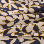 Blue, White, Yellow Cotton fabric for dressmaking