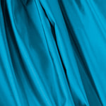 Turquoise Blue Silk Duchesse Apparel Fabric
