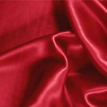 Ruby Red Silk Crêpe Satin Apparel Fabric