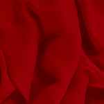 Ruby Red Silk Georgette Apparel Fabric