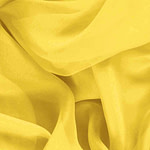 Sun Yellow Silk Chiffon Apparel Fabric