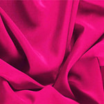 Fuchsia silk crêpe de chine fabric for dressmaking