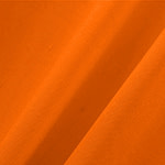 Pumpkin Orange Cotton, Silk Double Shantung Apparel Fabric