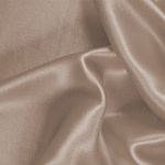 Tissu Couture Satin stretch Beige amiante en Soie, Stretch