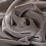 Velours de soie et viscose Argent pour habillement